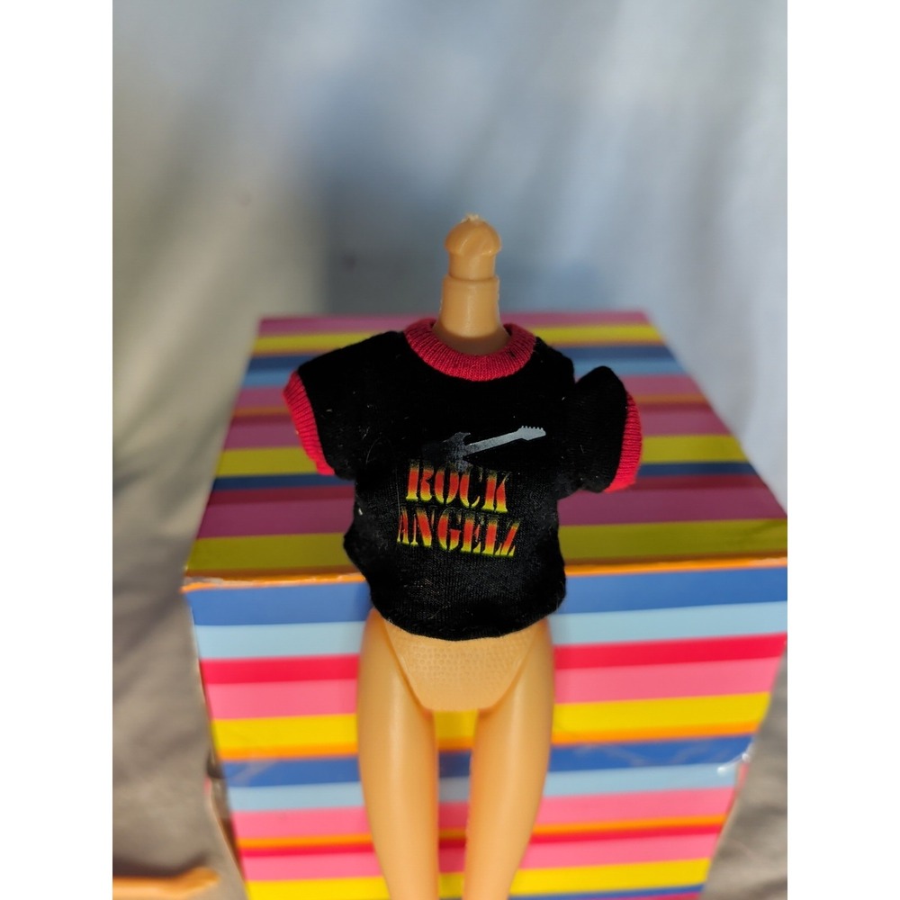 BRATZ DOLL LOT MGA TOP SHIRT ROCK ANGELZ BLACK CLOE CLOTHING